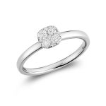 Bague en diamant illusion carrée