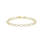 Bracelet tennis serti de diamants ovales