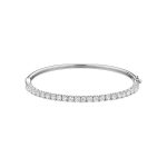 Bracelet jonc en diamants semi-éternité