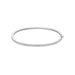 Bracelet jonc semi-éternité serti de diamants