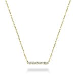 Collier barre en diamants
