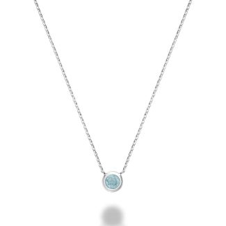 Collier pierre précieuse sertie clos