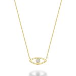 Collier œil protecteur en diamants