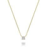 Collier diamant solitaire