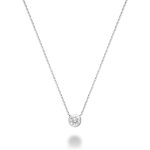 Collier diamant serti clos