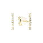 Clous d’oreilles barre en diamants