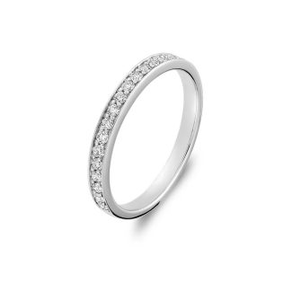Bague demi-éternité sertie de diamants