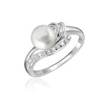 Bague en diamants et perle de culture