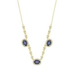 Collier en pierre précieuse et diamants