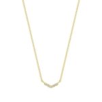 Pendentif flèche en or et diamants