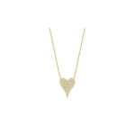 Pendentif cœur en or et en pavage de diamants