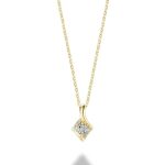 Pendentif en diamants serti illusion