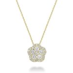 Pendentif marguerite en diamants