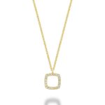 Pendentif en diamants minimaliste