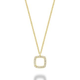 Pendentif en diamants minimaliste