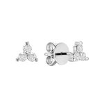Clous d'oreilles trois diamants