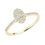 Bague Ovale en diamants