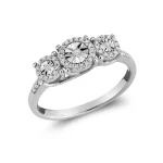 Bague Halo Illusion Trinité