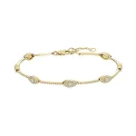 Bracelet tennis en diamants marquise