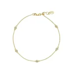 Bracelet diamants espacés