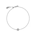 Bracelet pavé de diamants ronds