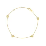 Bracelet nœuds d’amour entrelacés en diamants
