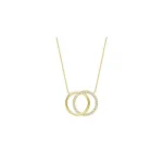 Collier double cercle en diamants