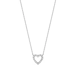 Collier cœur serti de diamants