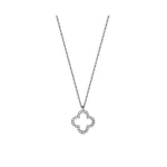 Collier trèfle en diamants